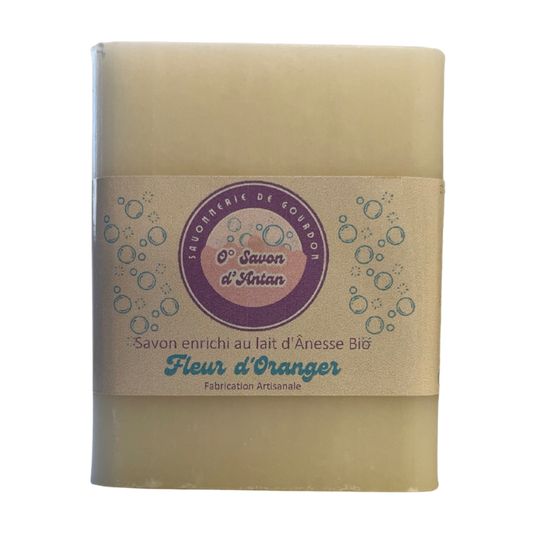 Savon 100gr | Enrichi au lait d'Ânesse Bio - Fleur d'Oranger