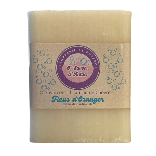 Savon 100gr | Enrichi au lait de Chèvre - Fleur d'Oranger