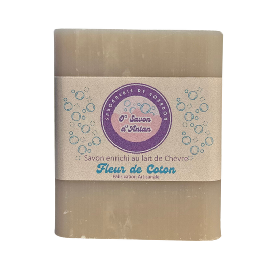 Savon 100gr | Enrichi au lait de Chèvre - Fleur de Coton