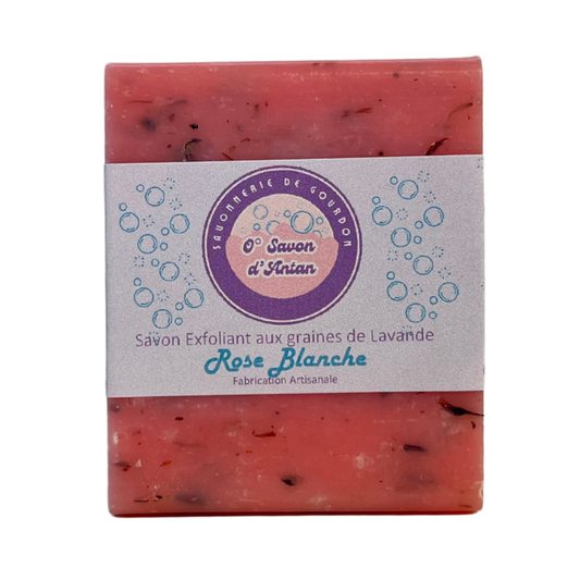 Savon Exfoliant 125gr | Rose Blanche