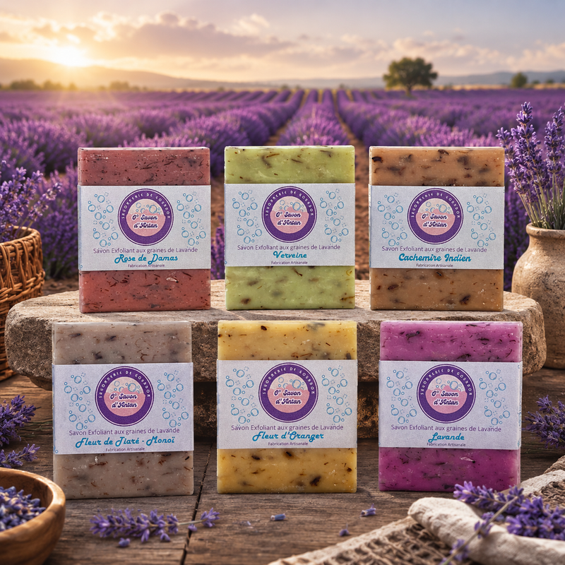 Savon Exfoliant 125g | aux graines de Lavande