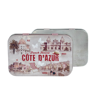 Boîte à savon en métal | Côte d'Azur