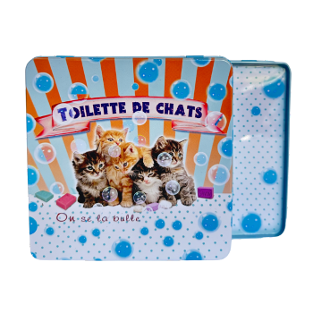 Boîte à savon en métal | Toilette de Chats