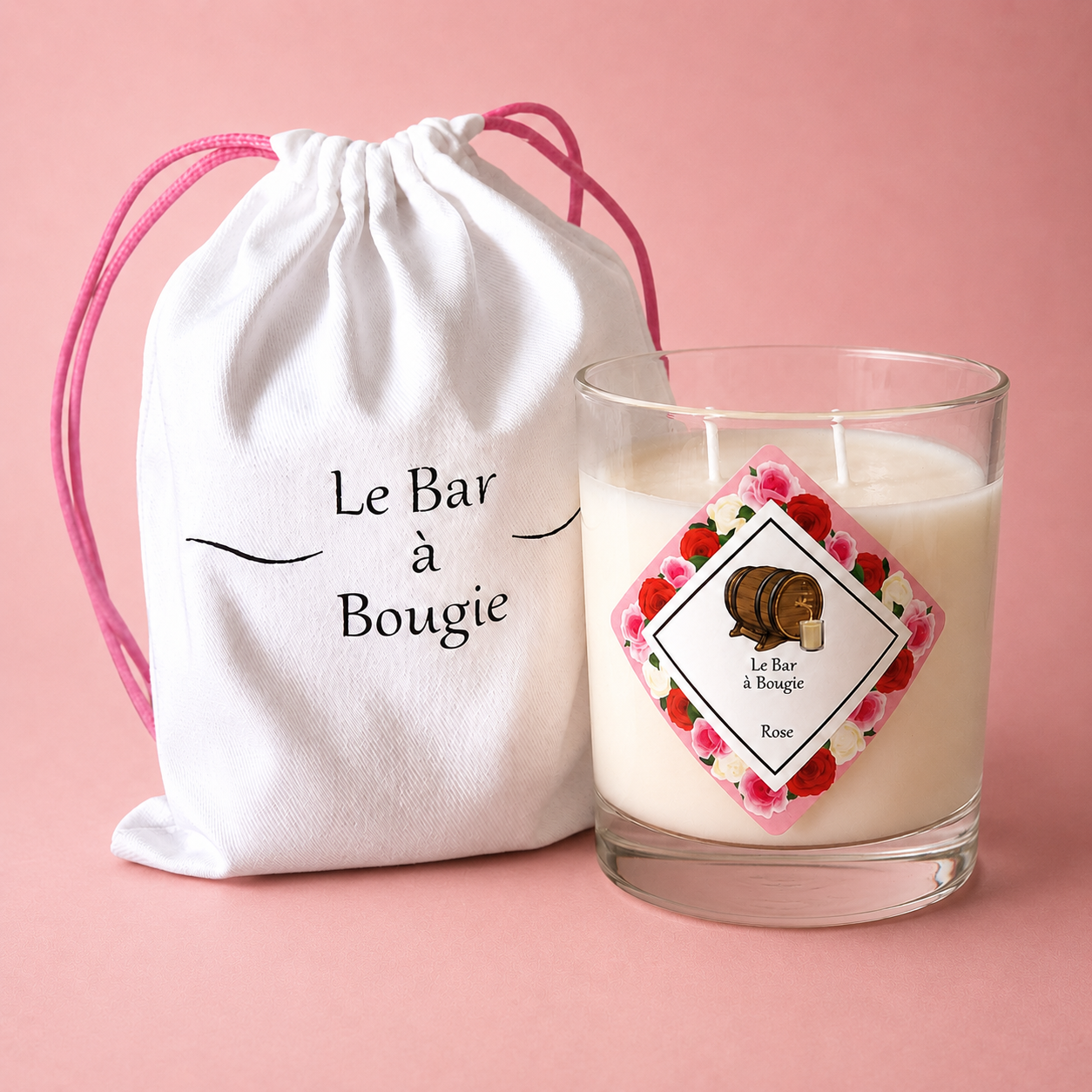 Bougie Rose | 225g