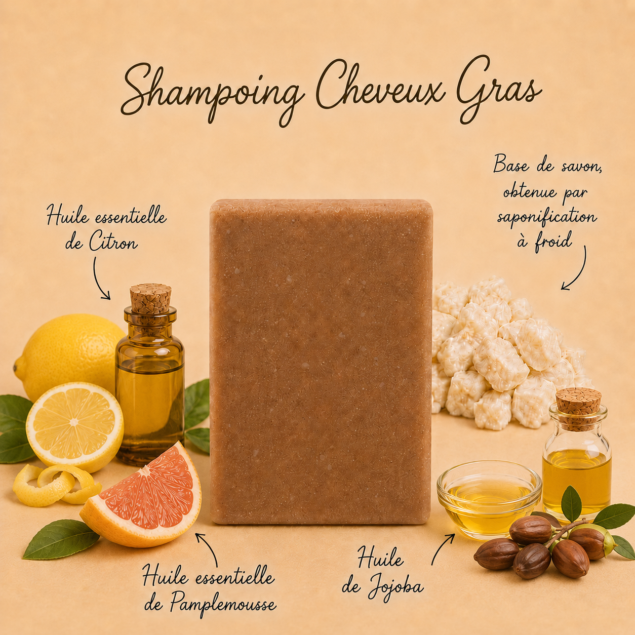 Shampoing - Cheveux Gras | 125g