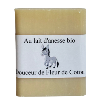 Savon 100gr | Enrichi au lait d'Ânesse Bio - Fleur de Coton